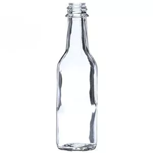 5 oz Clear Glass Woozy Bottle 24-414 Neck Finish, 490 GPI, Round Base