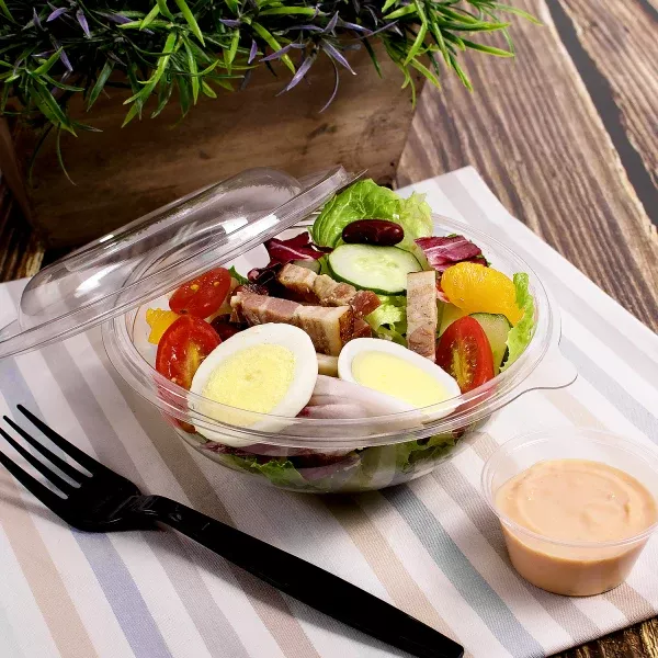 [500 ct] 16 oz Disposable Salad Bowls | 146mm | PET