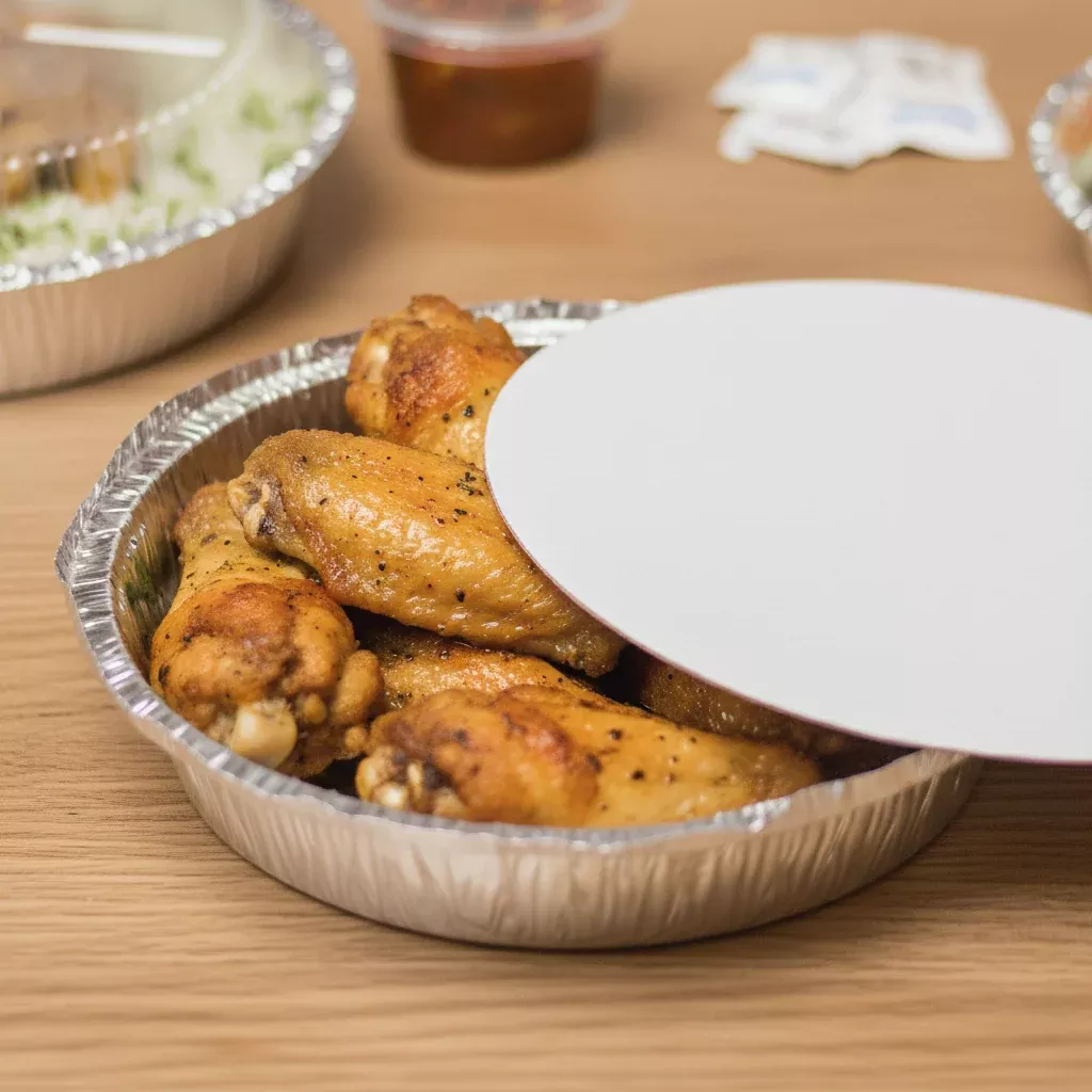 [500 ct] 8" Paper Lids for Aluminum Pans | Foil Laminated