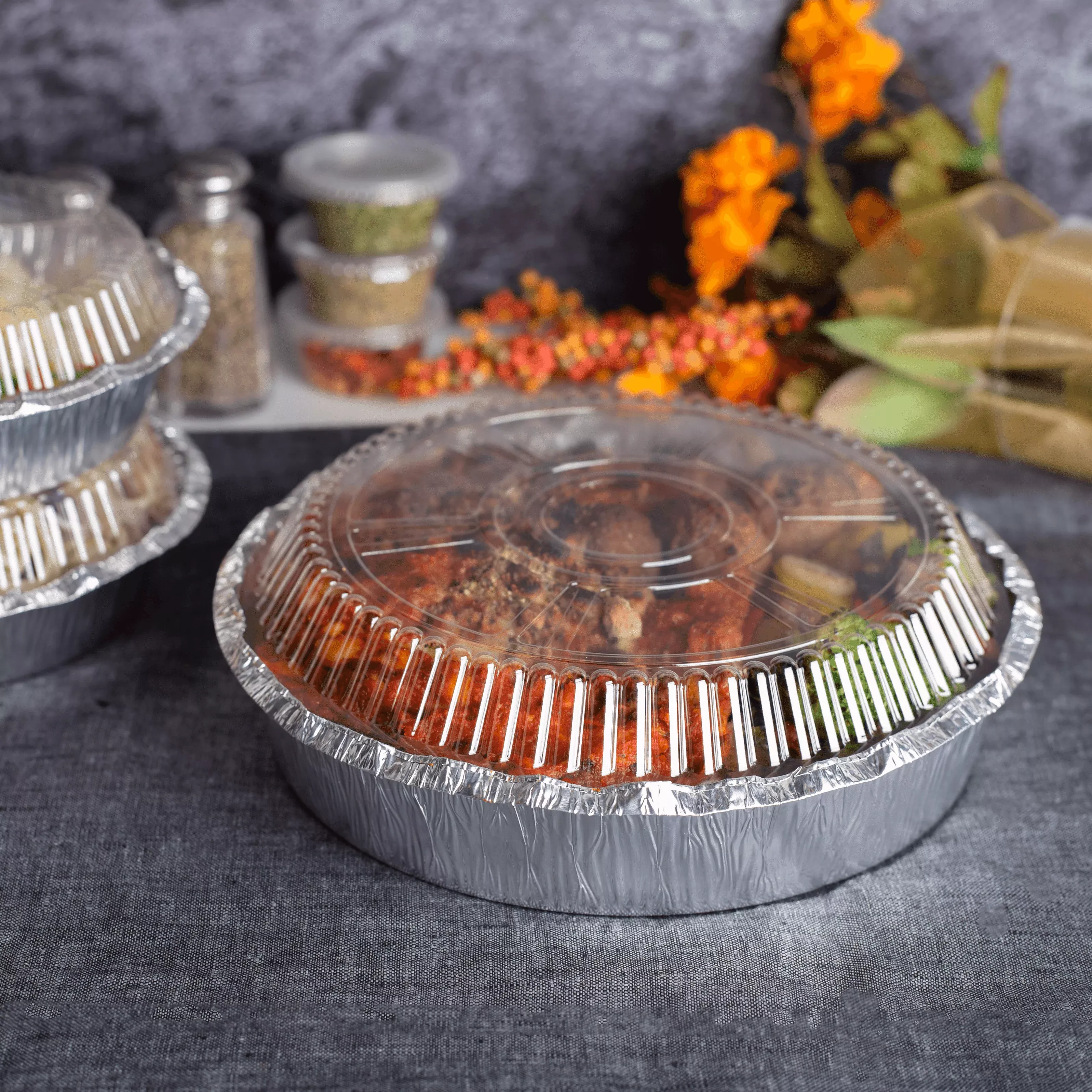 [500 ct] 9" OPS Dome Lids for Aluminum Pans
