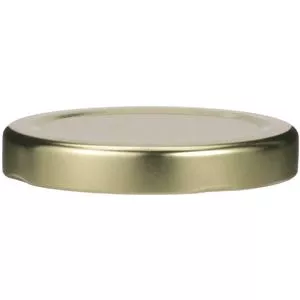 53 mm Gold Metal Lug Closure, Plastisol Liner