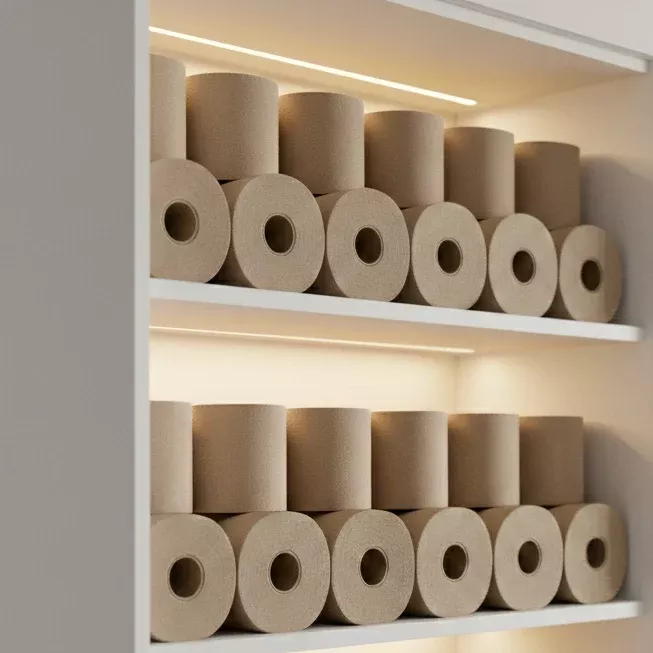 [6 Rolls] Paper Towel Rolls, Kraft