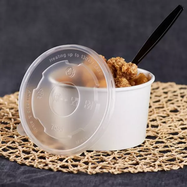 [600 ct] 20 oz Food Container Lids | PP | 127 mm