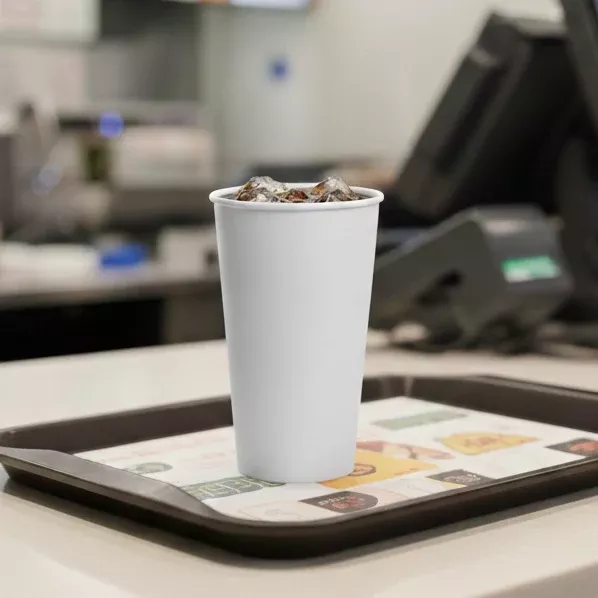 [600 ct] 32 oz Paper Cold Cups | 104.5 mm | White