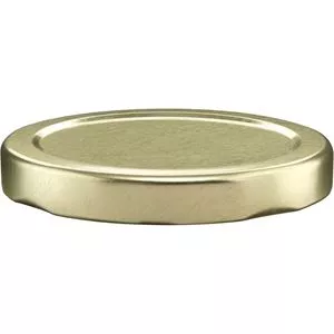 63 mm Gold Metal Lug Closure, Plastisol Liner