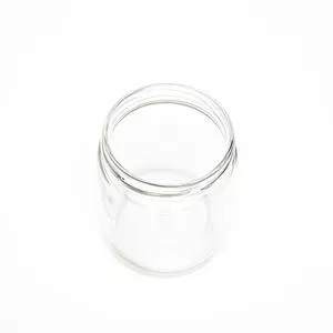 8 oz PET Jar, Clear, Round, 70-400 Wide Mouth, Flat Base