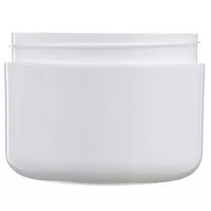8 oz White PP Outer PP Inner Double Wall Jar 89-400 Neck Finish, Round Base