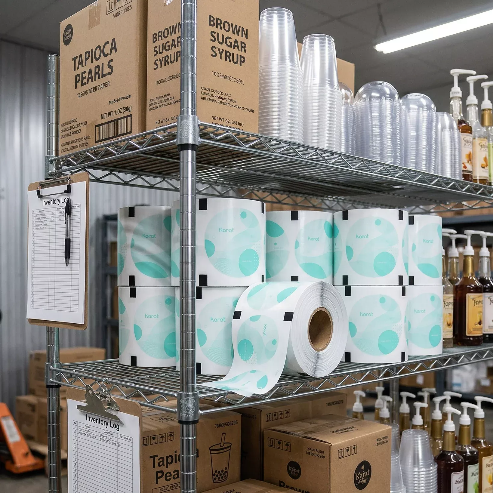 90-95mm Paper Seal, Generic Print - 1 Roll