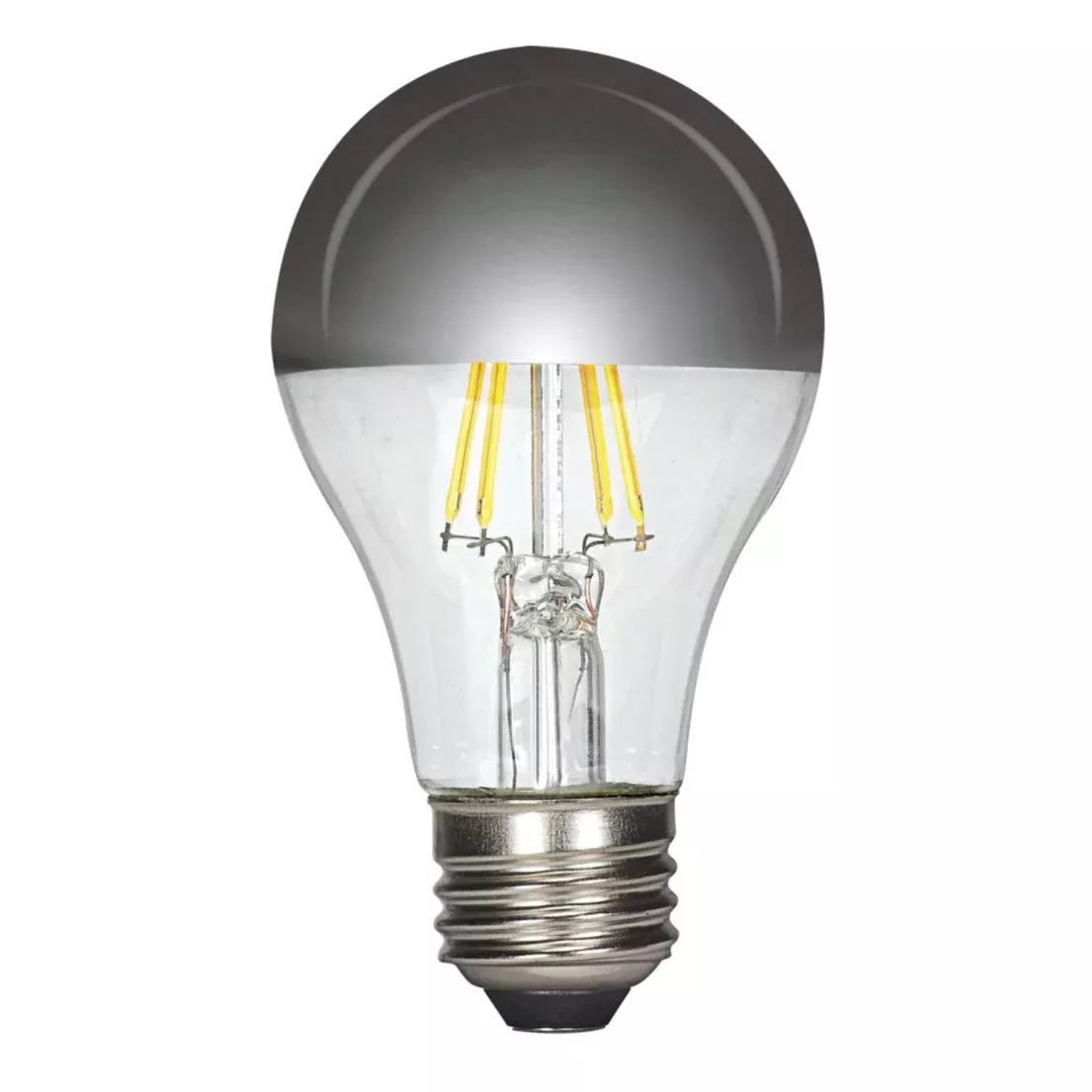 A19 60 Watt Equivalent LED Silver Crown Medium Base Light Bulb