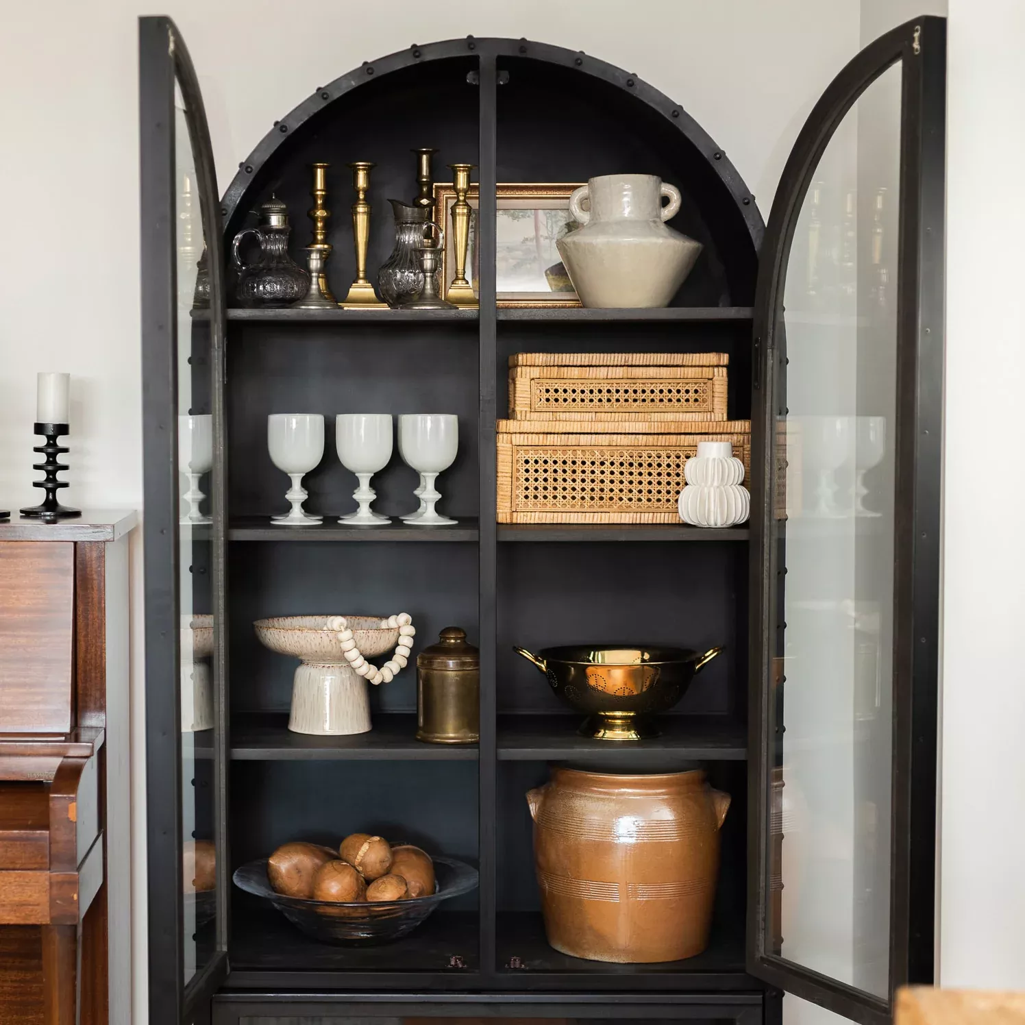 Abby Cabinet Graphite Mango Wood & Steel