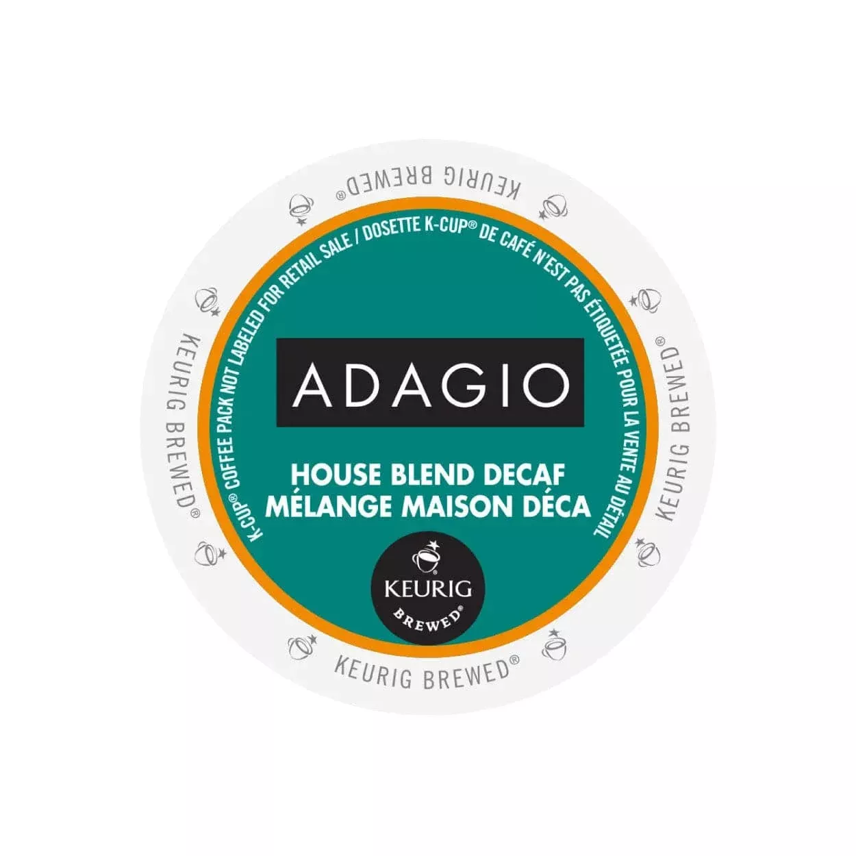 Adagio House Blend Decaf K-Cup Pods (Box of 24)