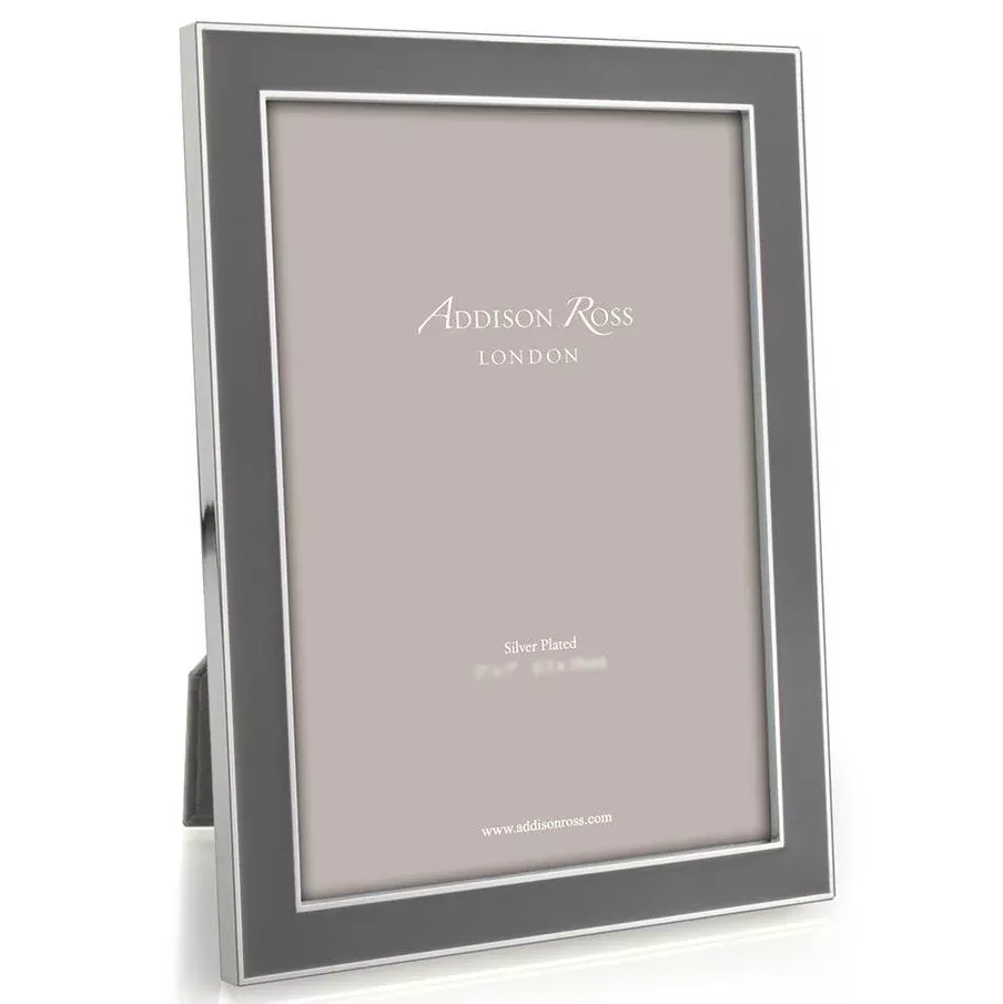 Addison Ross Taupe Enamel Photo Frame, 4" x 6"