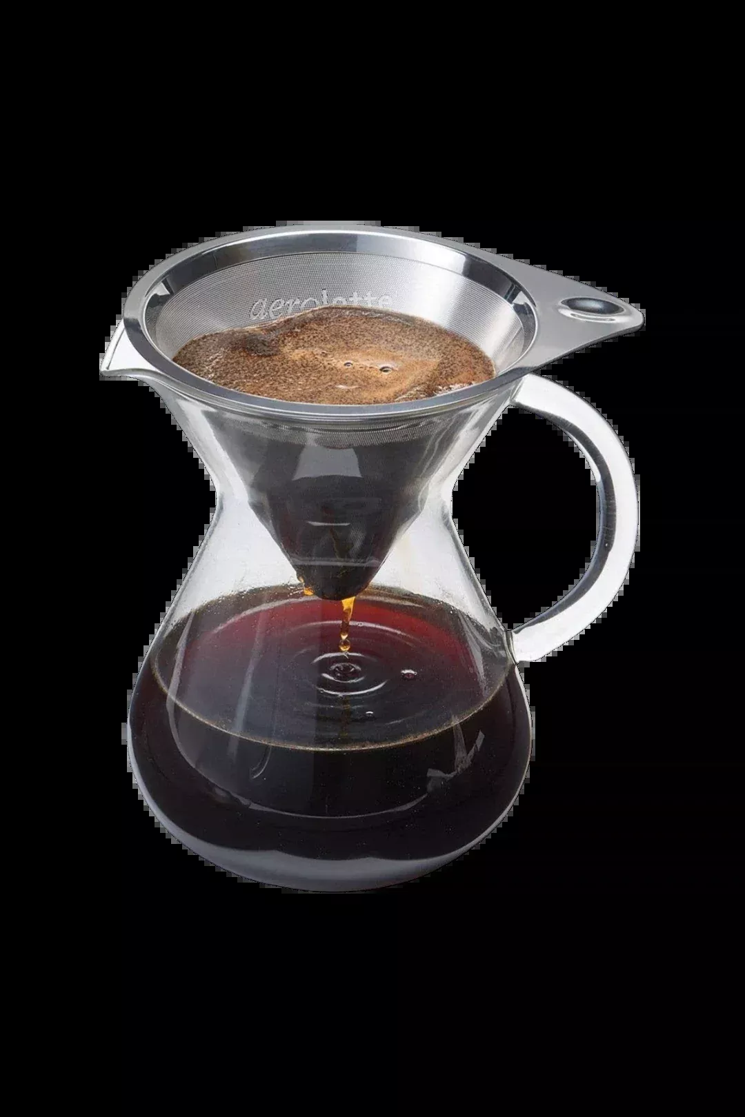 Aerolatte Pour Over Coffee Brewer with Stainless Steel Microfilter – 12 oz (350 ml)