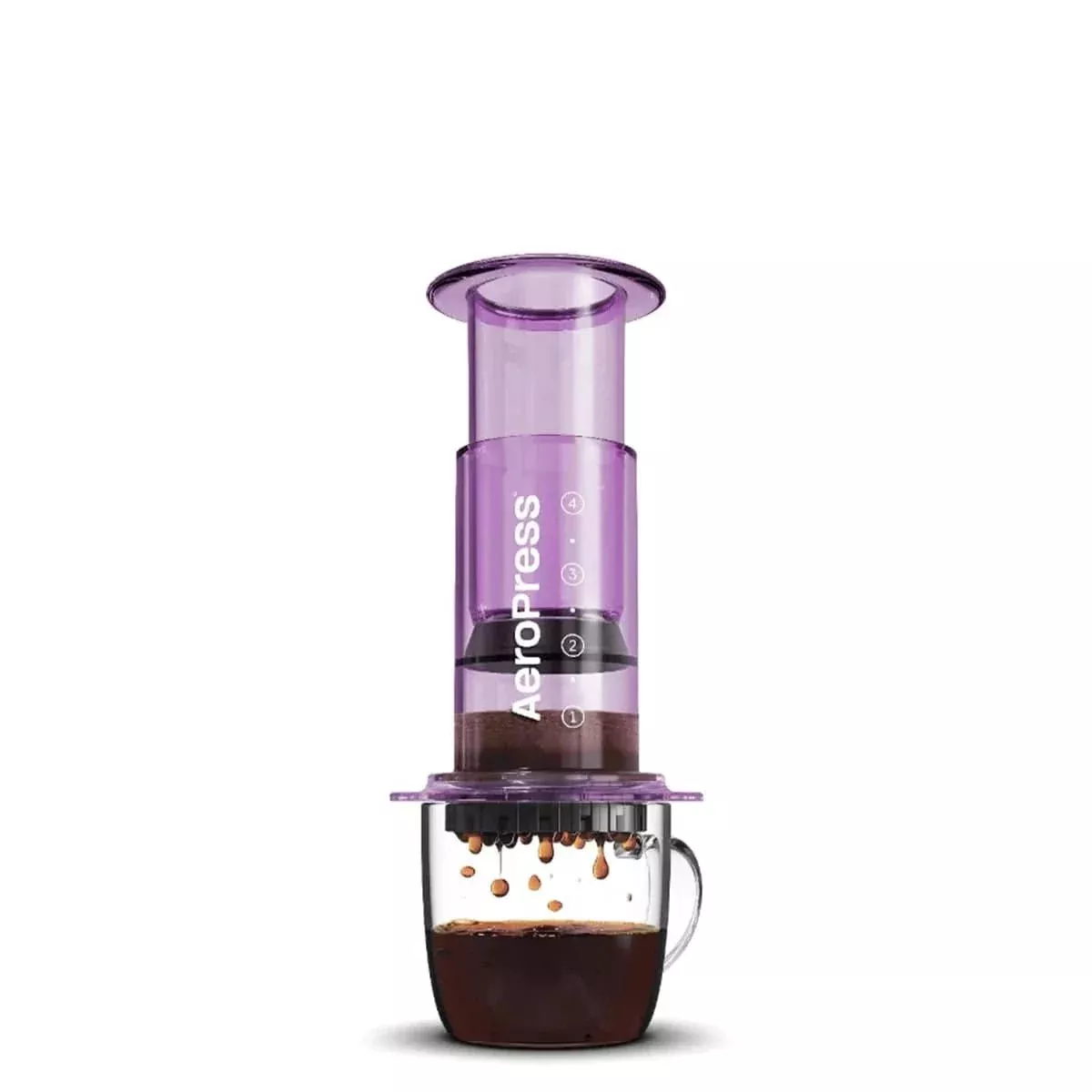 AeroPress Clear Coffee Press (Purple)