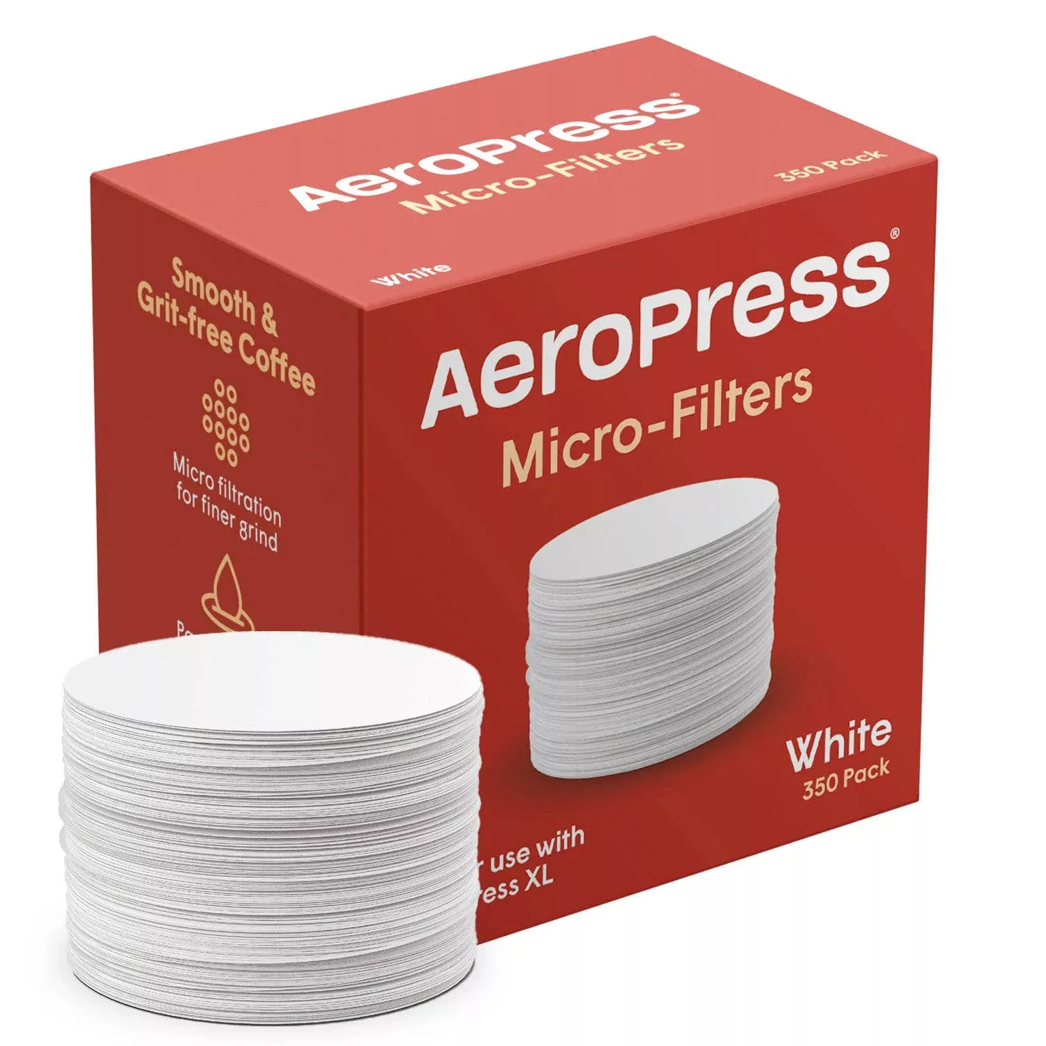 AeroPress White Paper Micro-Filters – Standard | 350 Count