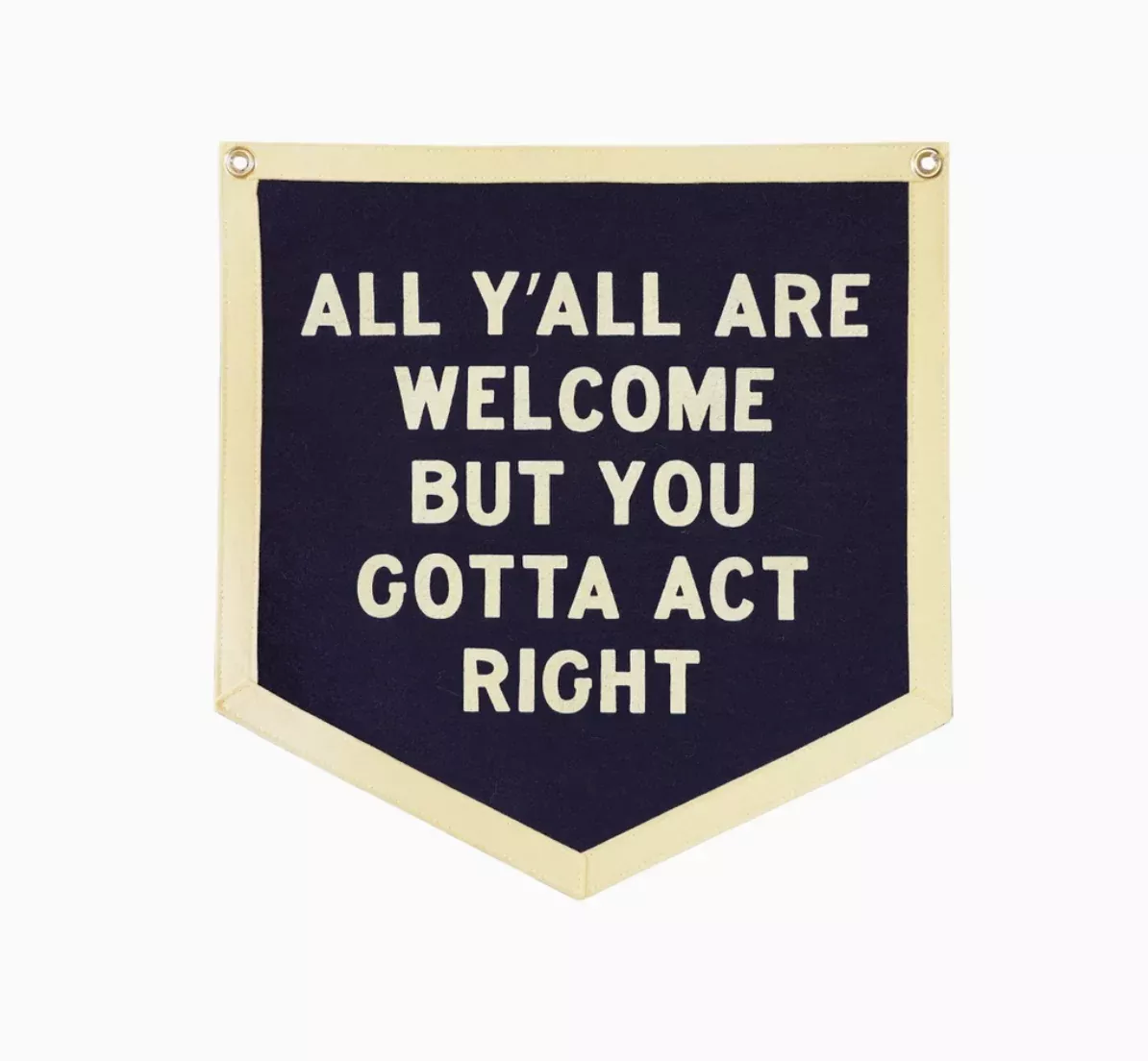 All Y'all Are Welcome Camp Flag