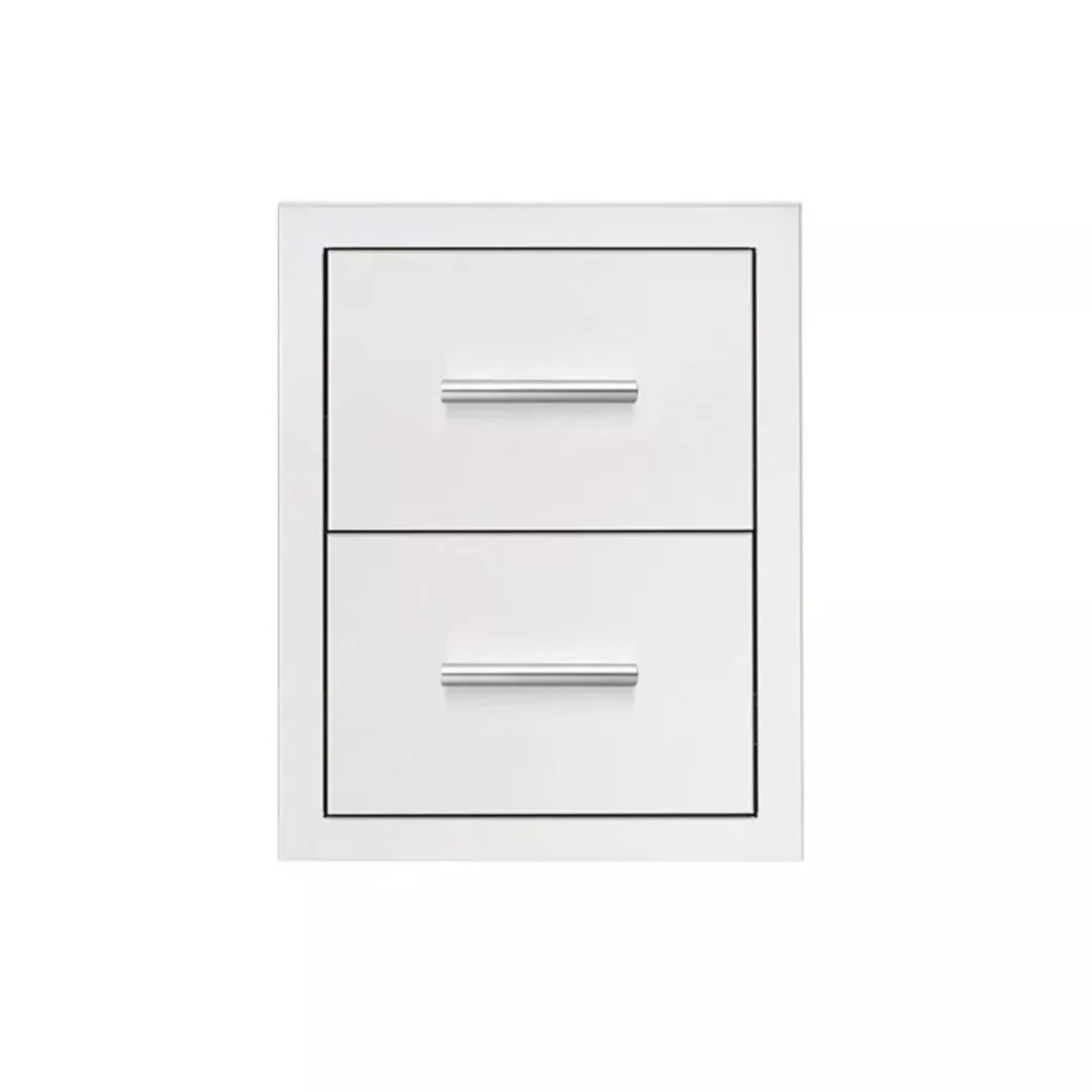 American Made Grills 17-Inch Stainless Steel Flush Mount Double Access Drawer