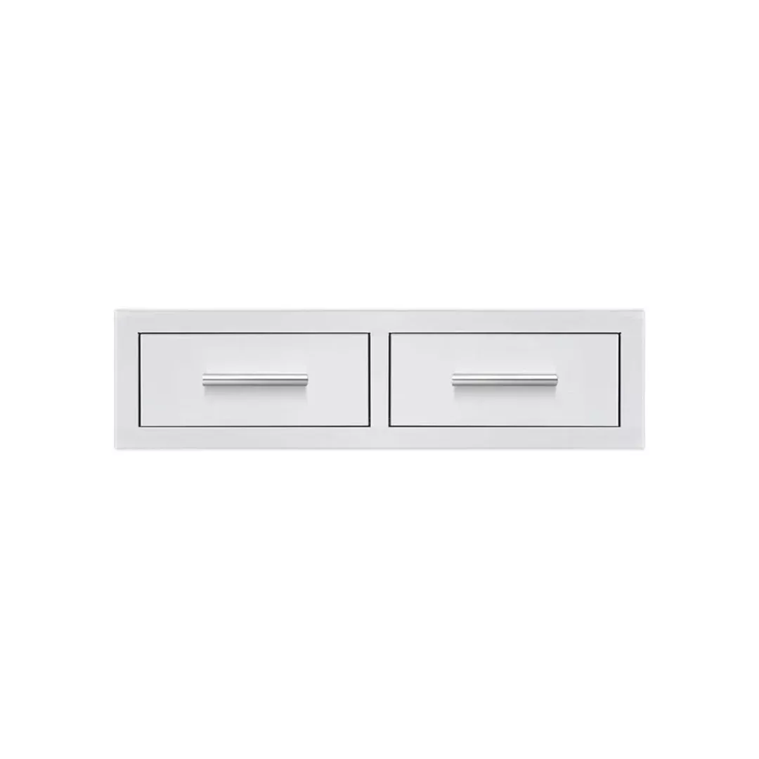 American Made Grills 32-Inch Stainless Steel Flush Mount Horizontal Double Access Drawer