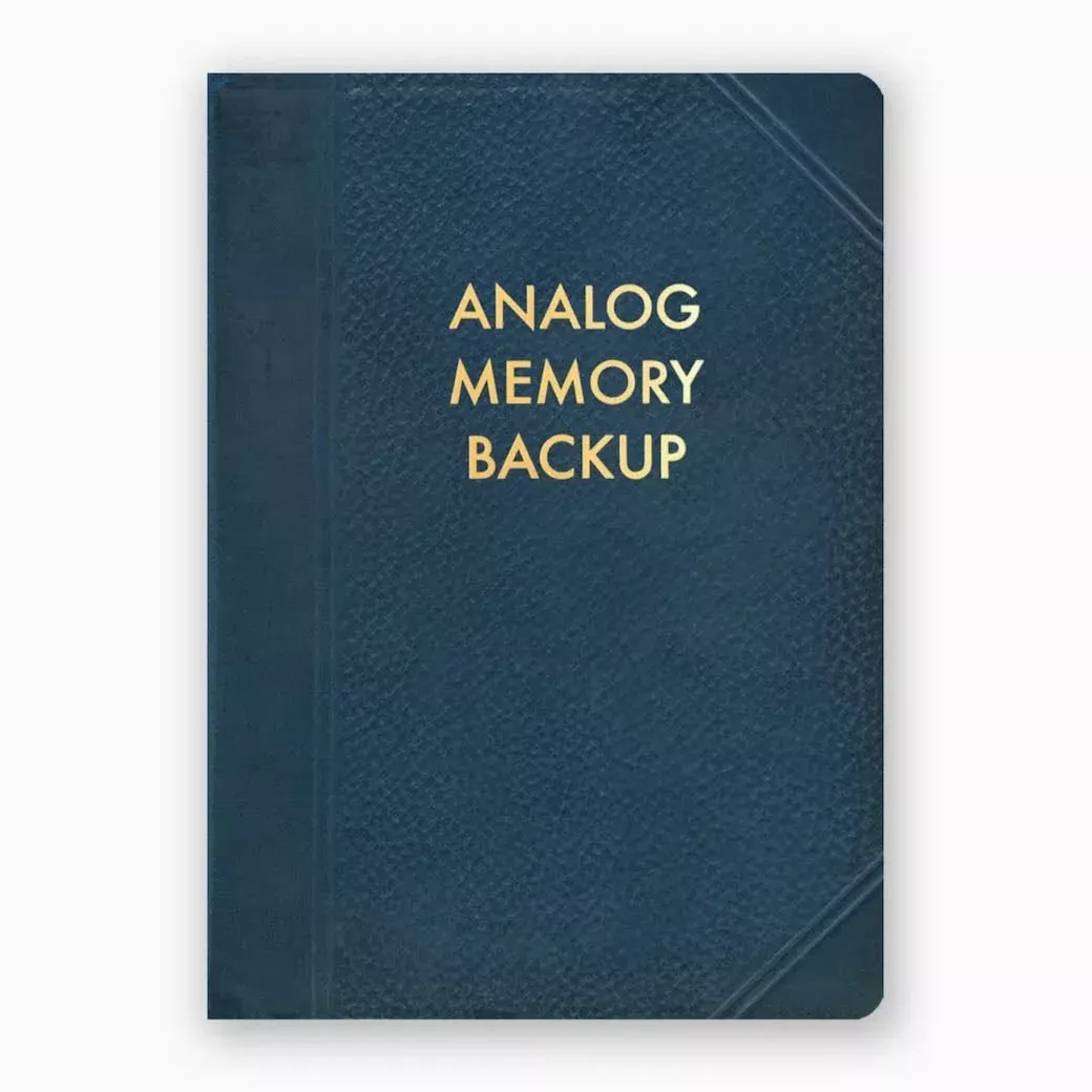 Analog Memory Back Up Notebook Journal
