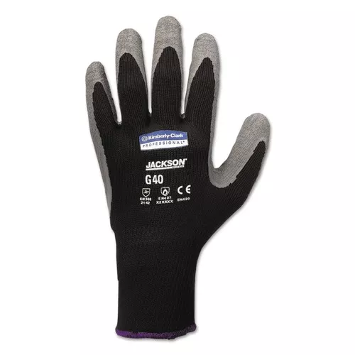 Ansell KCC 97274 10.63 in. G40 Latex Coated Gloves- 2X-Large, Gray/Black (12 Pairs/Pack)