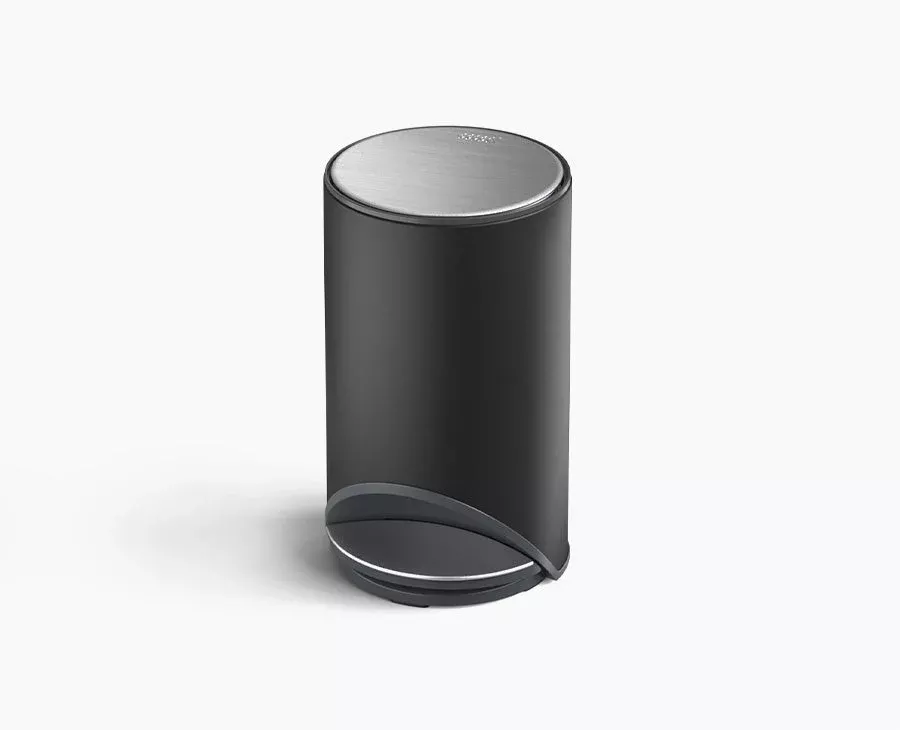 Arc™ 10L Easy-push Matt Black Pedal Trash Can