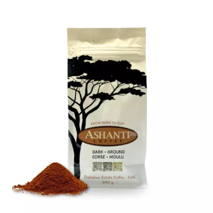 Ashanti Artisan Coffee African Dark Roast Ground Coffee (340g)