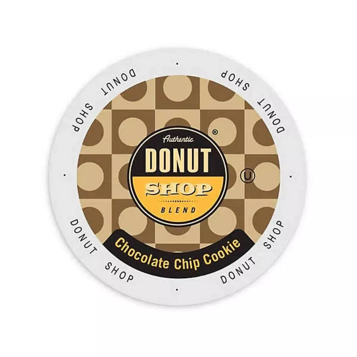 Authentic Donut Shop Chocolate Chip Cookie Single-Serve Coffee Pods (Box of 24)