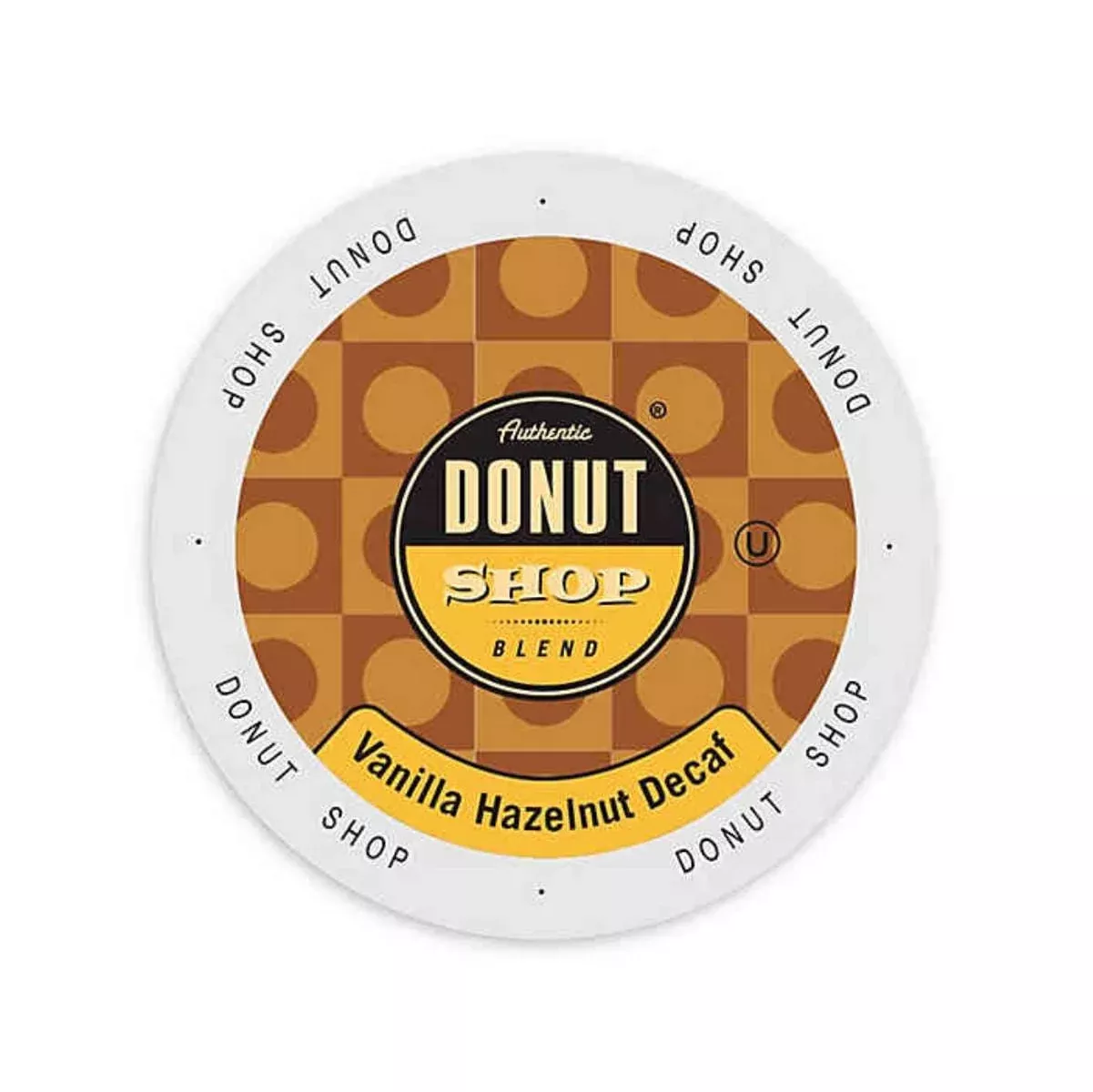 Authentic Donut Shop Decaf Vanilla Hazelnut Single-Serve Coffee Pods (Box of 24)