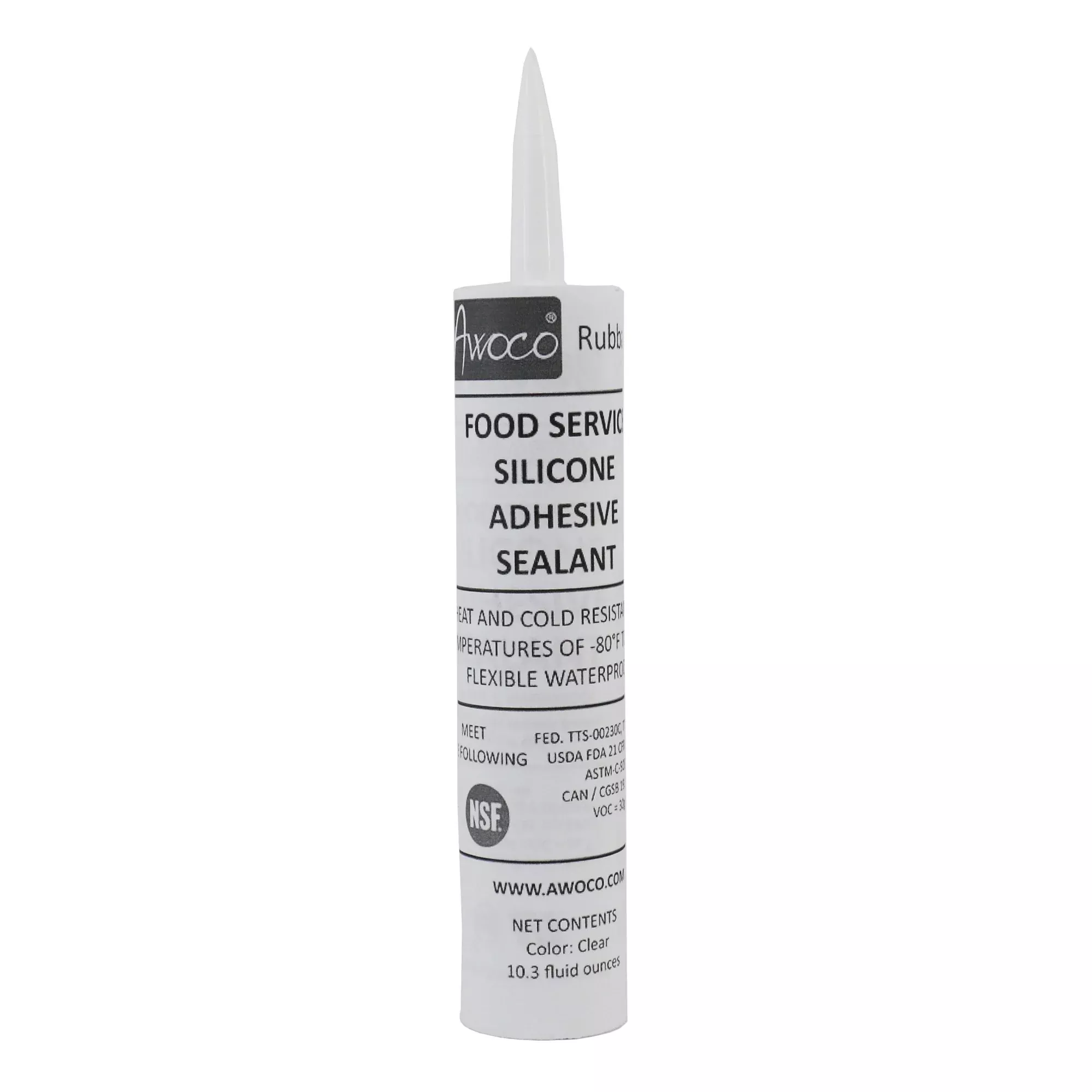 Awoco Clear Silicone Adhesive Sealant Heat/Cold Resistant