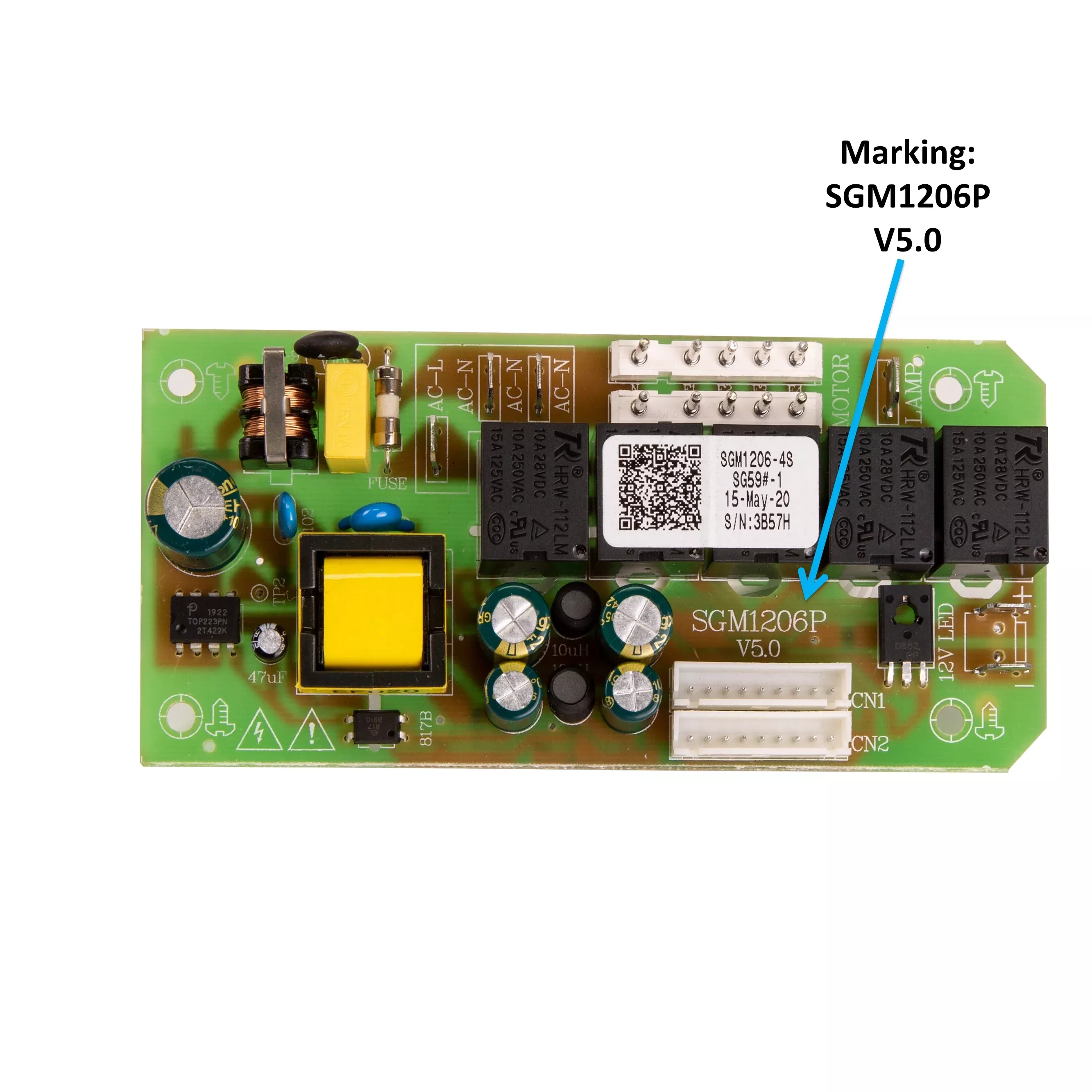 Awoco SGM1206-4S SGM1206P V5.0 Circuit Board and Control Panelfor Range Hoods RH-S10, RH-WQ