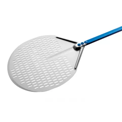 Azzurra Round Perforated Pizza Peel - 13" Head