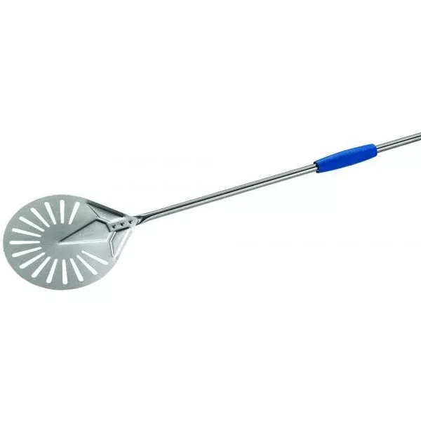Azzurra Stainless Steel Perforated Pizza Spinner - 8" Head