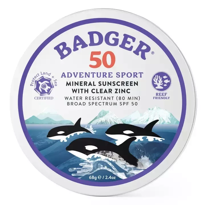 Badger Balm Adventure Mineral Sunscreen Tin SPF 50