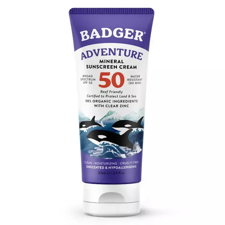 Badger Balm Mineral Suncreen Cream Adventure SPF 50
