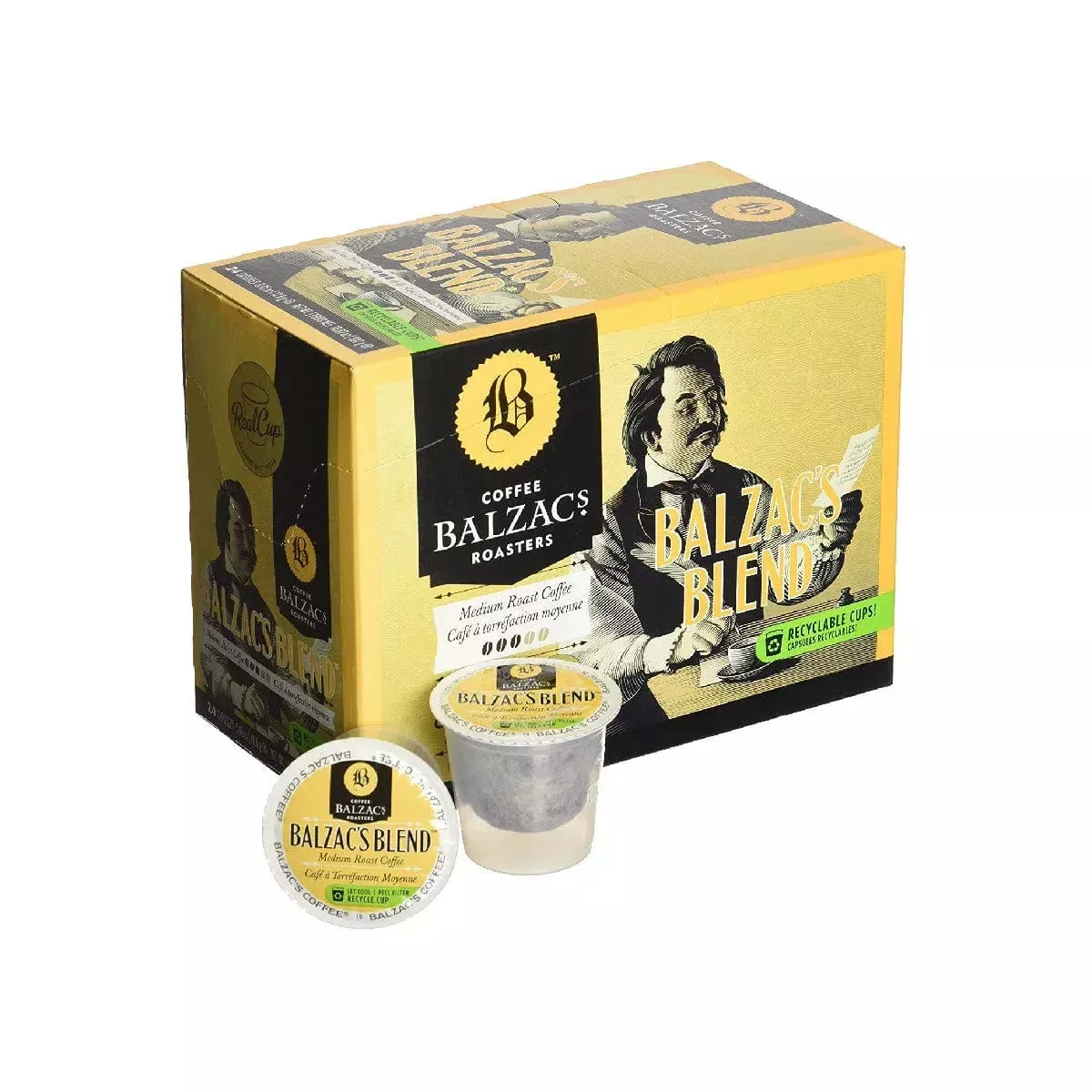 Balzac's Blend Single Serve Coffee Pods (Case of 96)