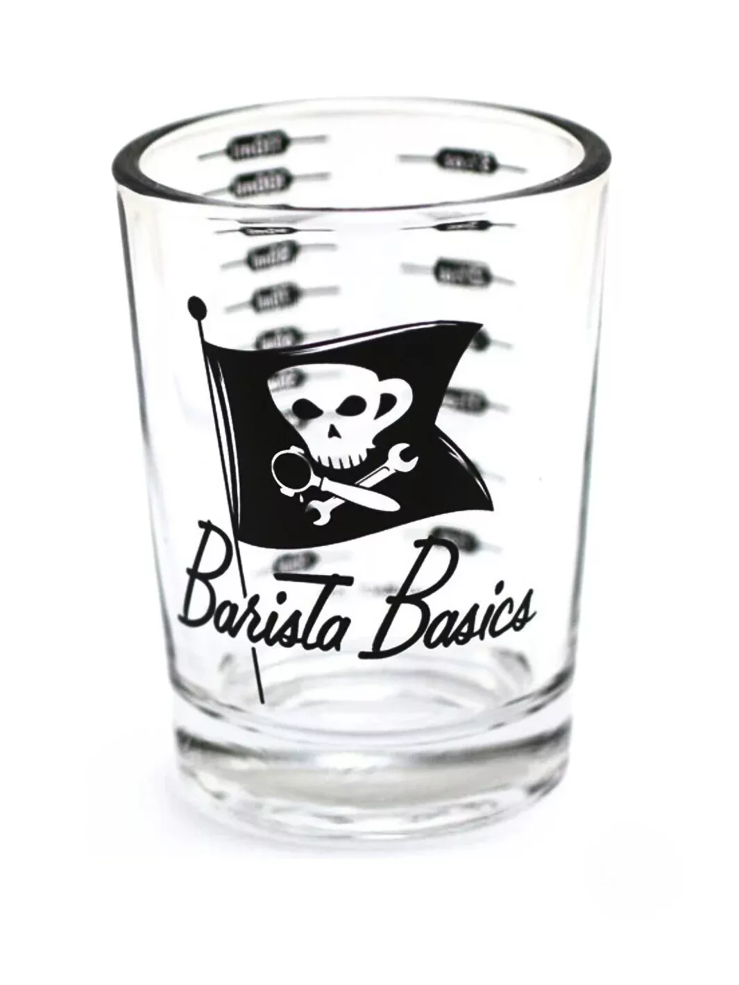 BARISTA BASICS Lined Measuring Glass (118.29ml/4oz)
