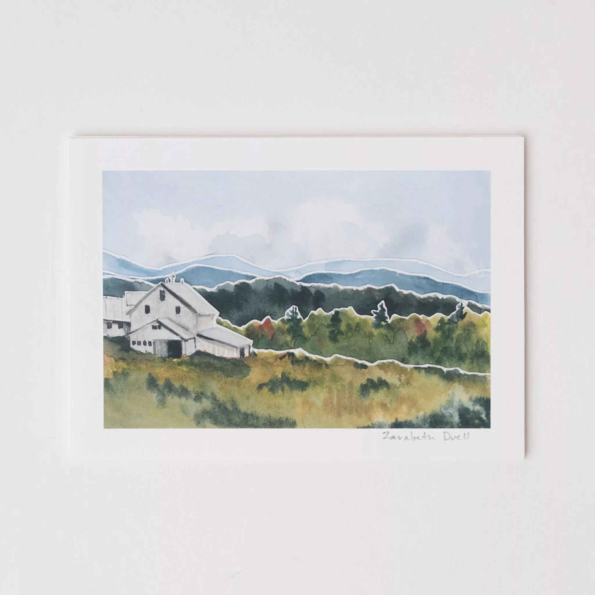 Barn on the Brow 5 x 7 Print
