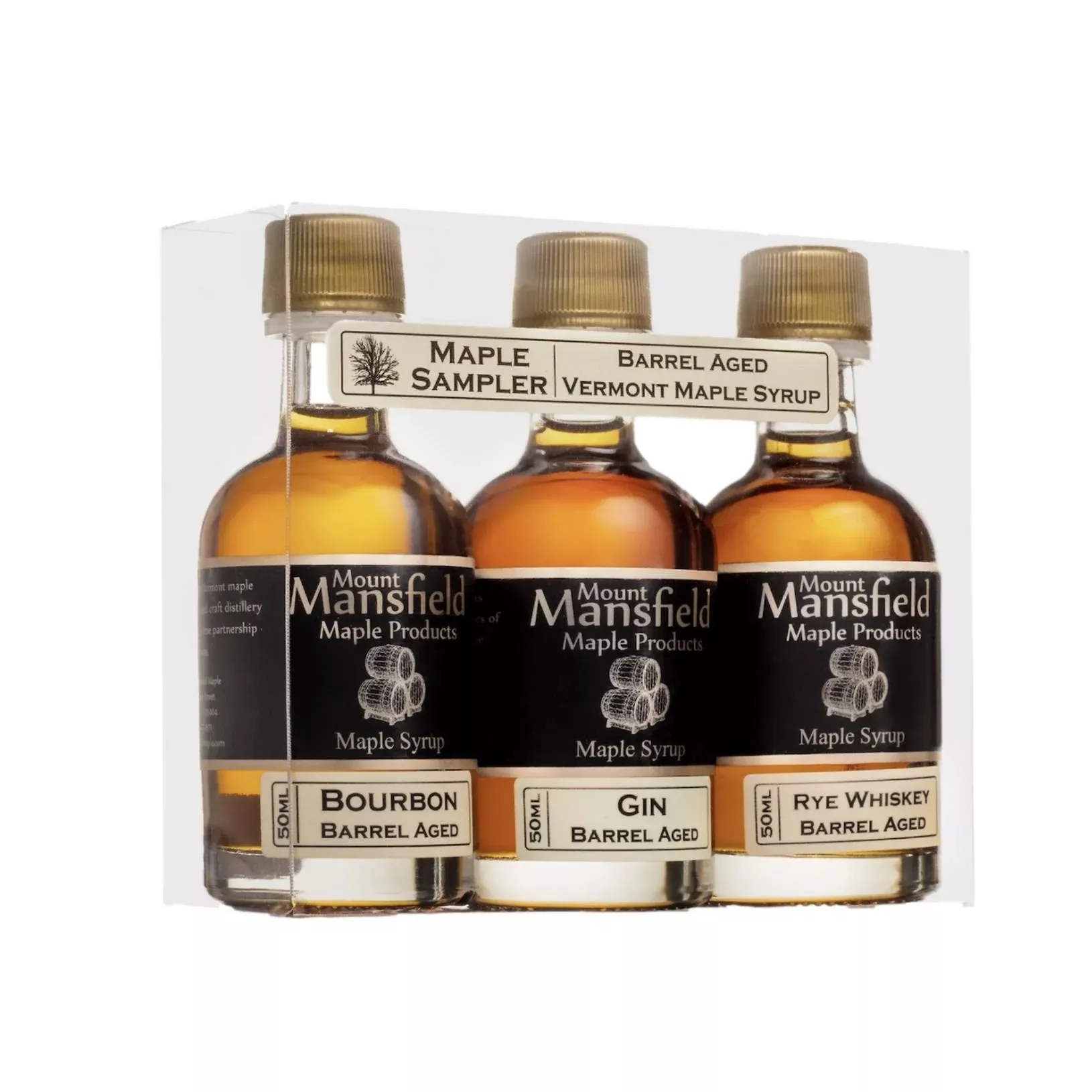 Barrel Aged Vermont Maple Syrup Sampler - 50ml 3-Pack