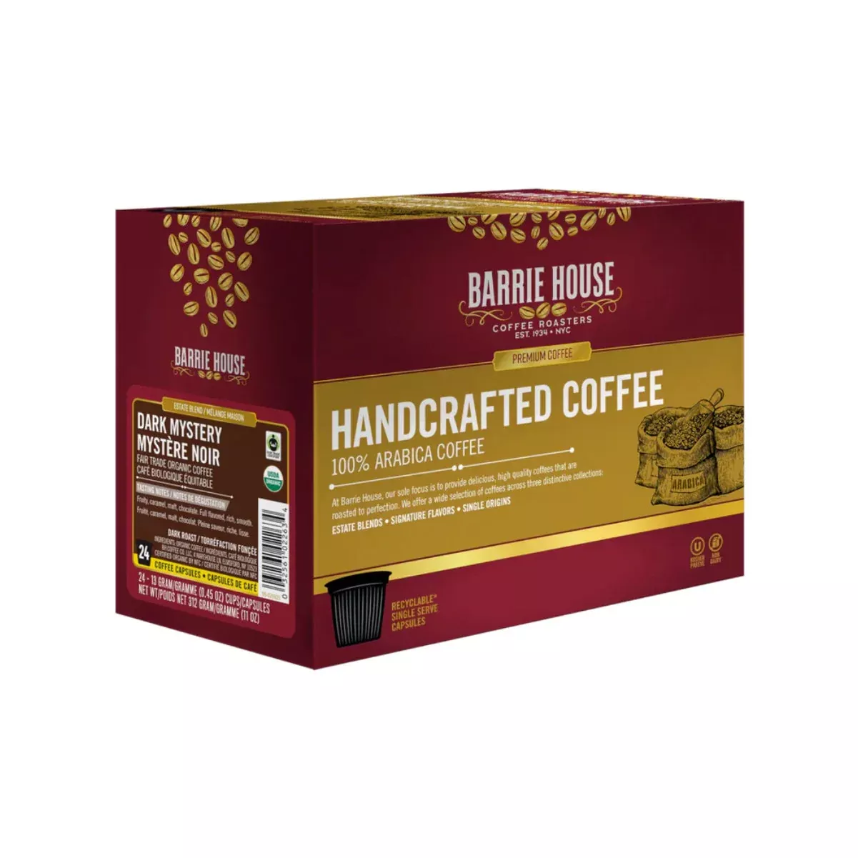 Barrie House Dark Mystery Single-Serve Coffee Pods