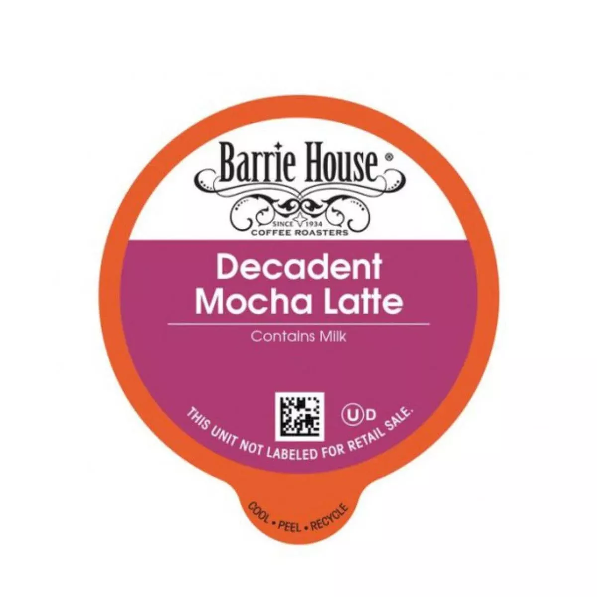 Barrie House Decadent Mocha Latte Single-Serve Coffee Pods (Case of 96)