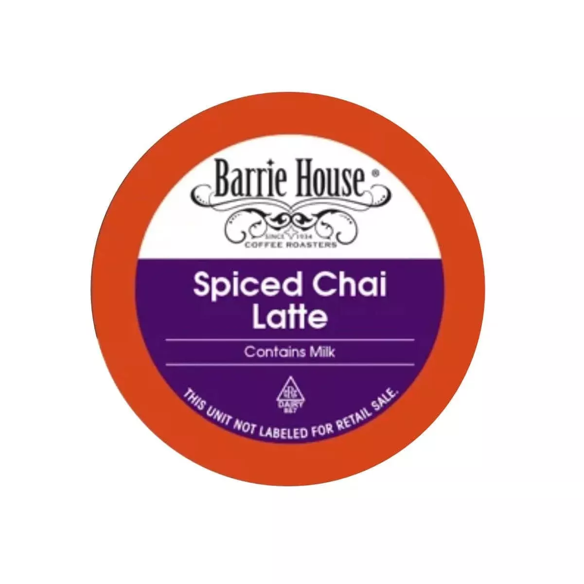 Barrie House Spiced Chai Latte Single-Serve Pods (Case of 96)