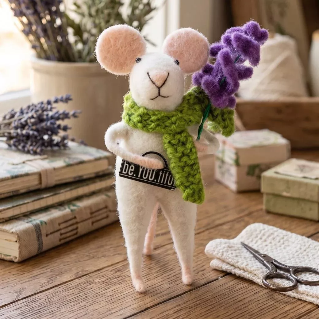 be.YOU.ti.ful Felt Mouse Critter