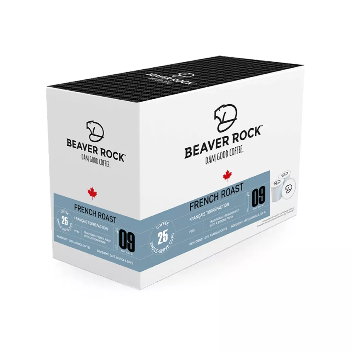 Beaver Rock French Roast Single-Serve Coffee Pods