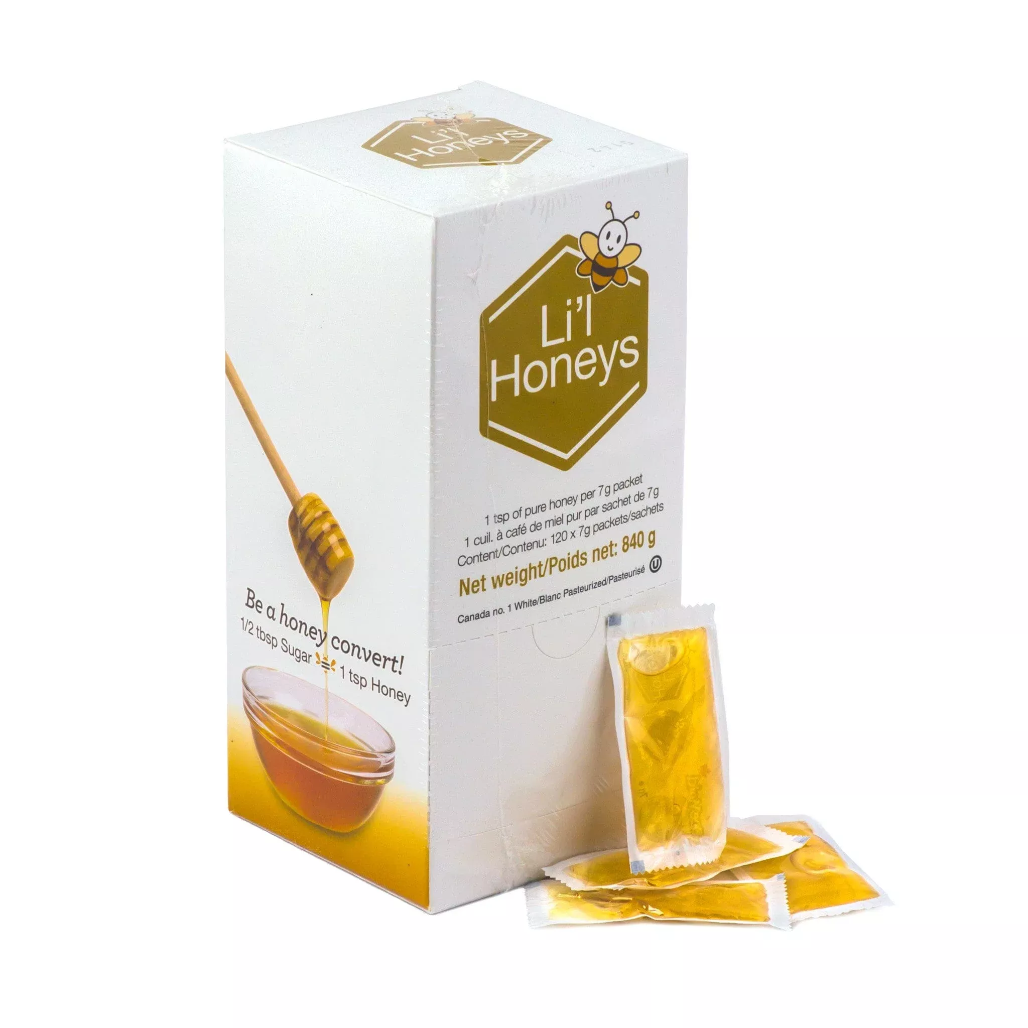 Bee Maid Lil' Honey Packets (120 x 7g)