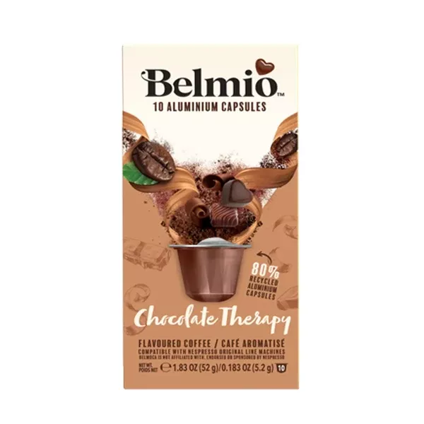 Belmio Chocolate Nespresso Compatible Capsules, 10 PackALUMINUM