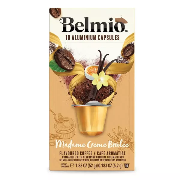 Belmio Creme Brulee Nespresso Compatible Capsules, 10 PackALUMINUM