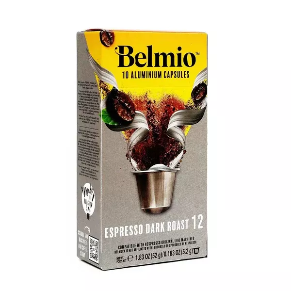 Belmio Espresso Dark Roast Nespresso Compatible Capsules, 10 PackALUMINUM