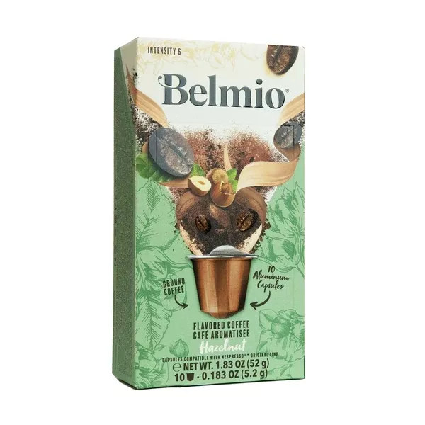 Belmio Hazelnut Nespresso Compatible Capsules, 10 PackALUMINUM