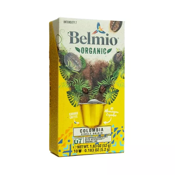 Belmio Organic Colombian Nespresso Compatible Capsules, 10 PackALUMINUM