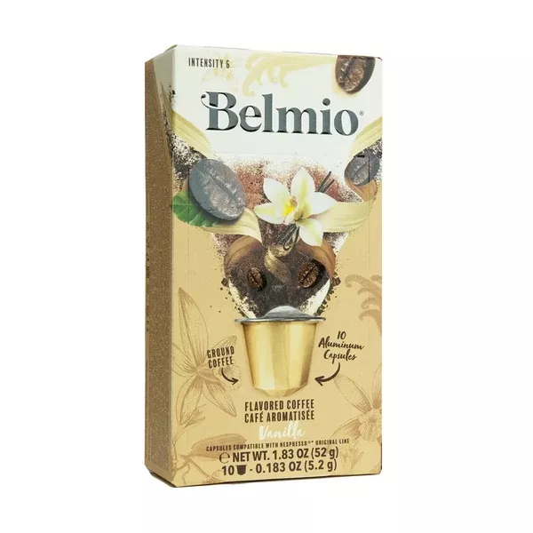 Belmio Vanilla Nespresso Compatible Capsules, 10 PackALUMINUM